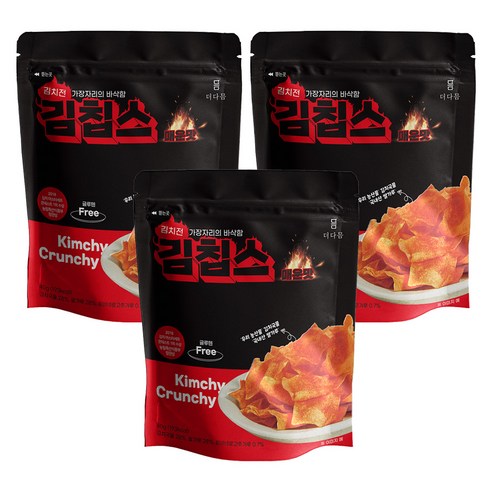 더다믐 김치부각 김칩스 매운김치전맛