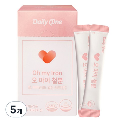 데일리원 오 마이 철분 30p, 5개, 60g