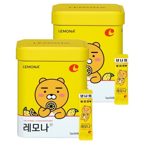 레모나 카카오 프렌즈 에디션 틴케이스 랜덤발송 50p
