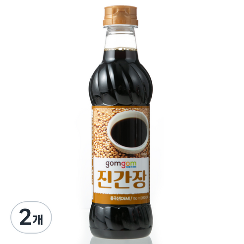 곰곰 진간장, 2개, 750ml