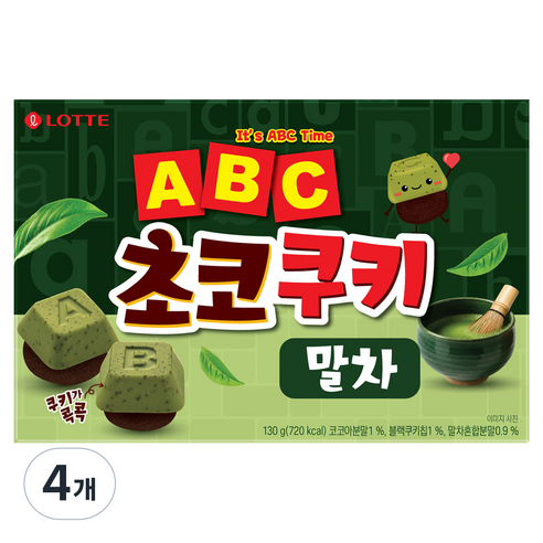 롯데웰푸드 ABC 초코쿠키 말차