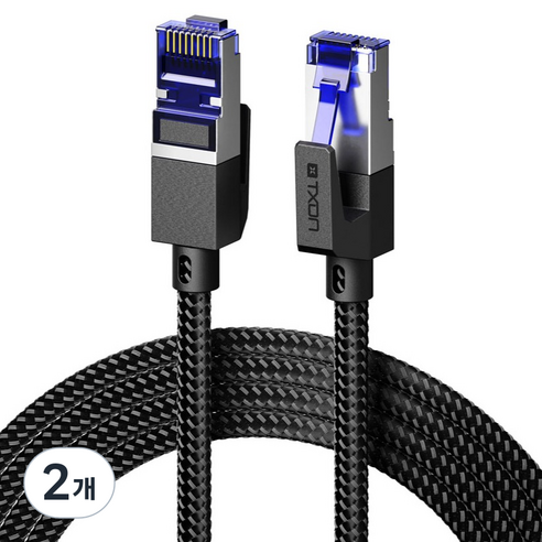 티엑스온 SFTP CAT.7 10Gbps 초고속 인터넷 기가 랜선 랜케이블, 혼합색상, 2개, 1.5m