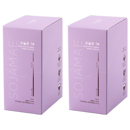 소자매 오늘은 7월 콜드브루 더치커피, 30ml, 10개입, 2개