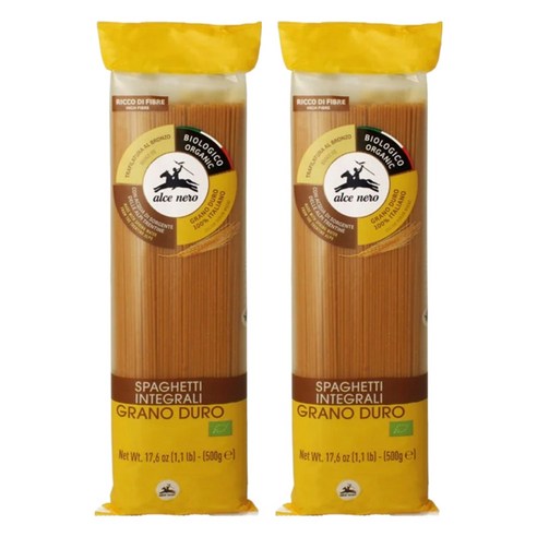 알치네로 유기농 통밀 스파게티, 500g, 2개