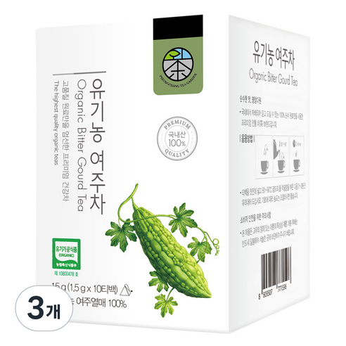 평창다원 유기농 여주차, 1.5g, 10개입, 3개