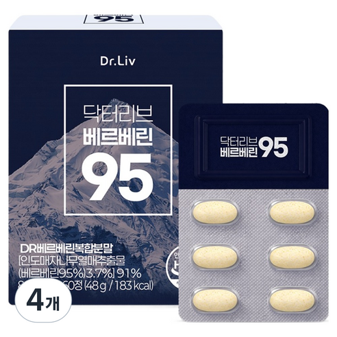 닥터리브 베르베린 95 48g, 4개, 60정