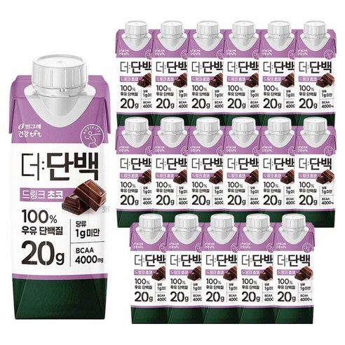 더단백 드링크 초코, 250ml, 18개