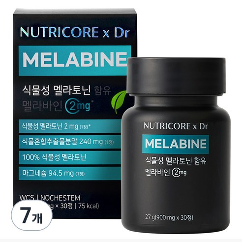 뉴트리코어 식물성 멜라토닌 함유 멜라바인