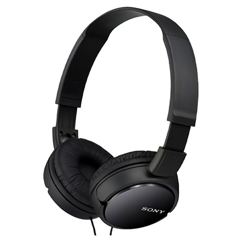 소니 스테레오 헤드폰 MDR-ZX110AP 블랙 3.5mm단자