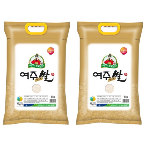 대왕님표 여주쌀 진상미, 상등급, 4kg, 2개