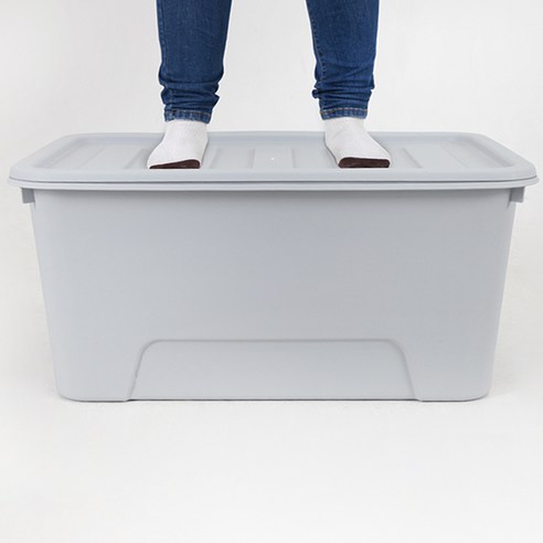 가쯔 마카롱 리빙박스, 라이트그레이, 72L, 2개