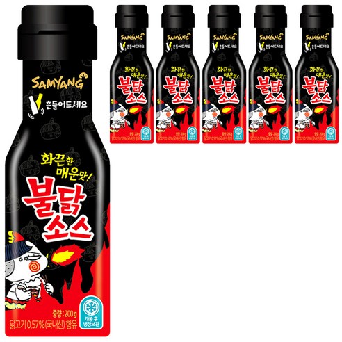 불닭 소스, 200g, 6개
