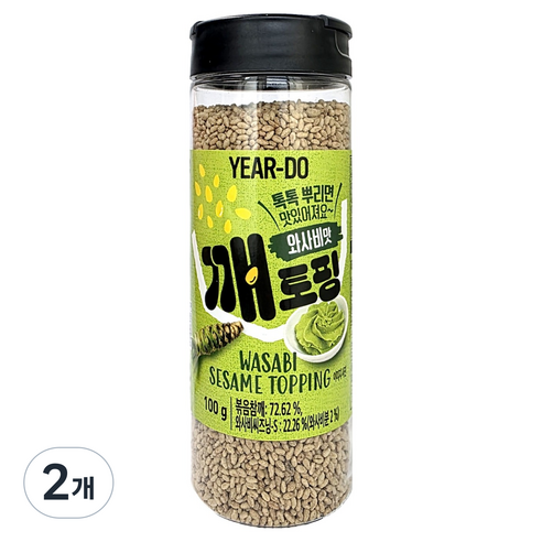 이어도 깨토핑 와사비맛, 100g, 2개