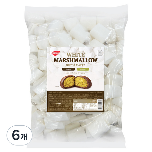 스내픽 화이트 마시멜로우, 6개, 1kg