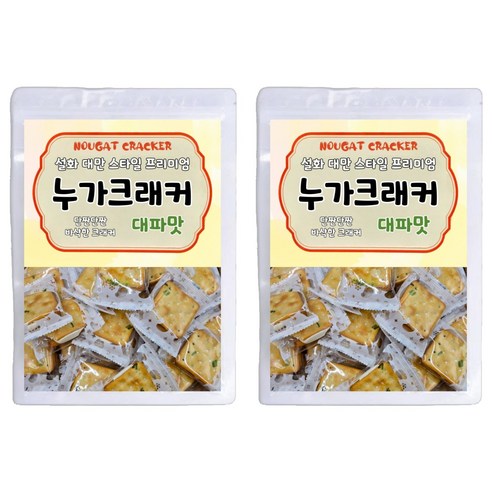 설화 대만 스타일 프리미엄 누가크래커 대파맛, 200g, 2개