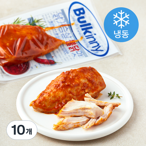 [로켓프레시] 벌키니 닭가슴살 불닭맛 (냉동), 100g, 1개입, 10개