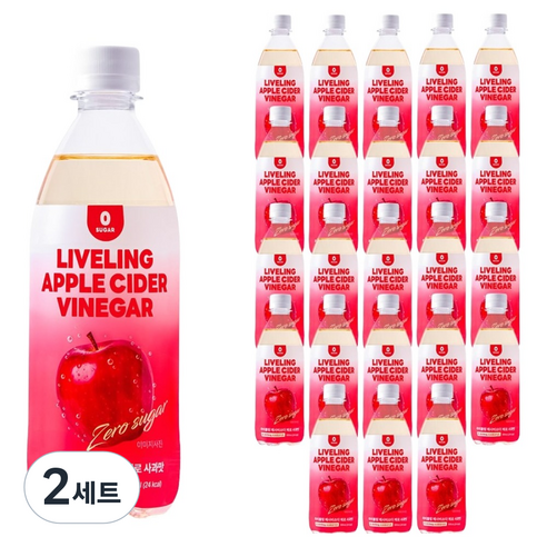 라이블링 애사비 소다 제로 사과맛, 500ml, 48개