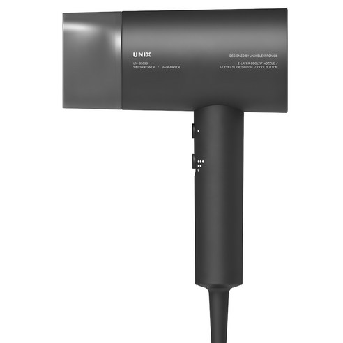 유닉스 헤어드라이기 1800W, UN-B3096, 블랙