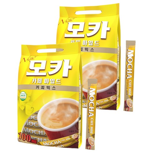 모카씨엔티 모카 카페 마일드 커피믹스, 12g, 100개입, 2개