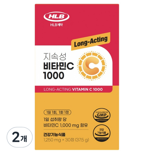 에이치엘비 지속성 비타민C 1000 37.5g, 2개, 30정