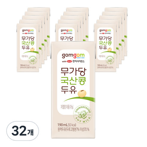 곰곰 무가당 국산콩 두유