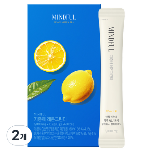 푸드올로지 마인드풀 지중해 레몬그린티