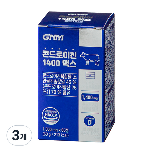 자연의품격 콘드로이친 1400맥스 60g, 60정, 3개