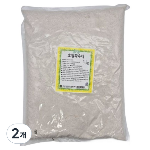 이홈베이킹 호밀가루, 3kg, 2개