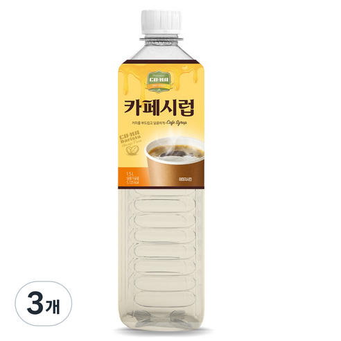 CONA 카페시럽, 1.5L, 3개