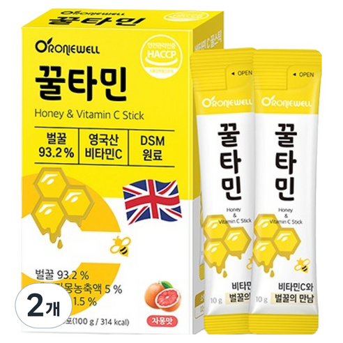 로니웰 꿀타민 자몽맛 10포