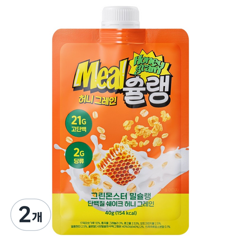그린몬스터 밀슐랭 단백질 쉐이크 허니 그레인