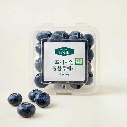 [로켓프레시] 프리미엄 유기농 왕블루베리, 100g, 1개