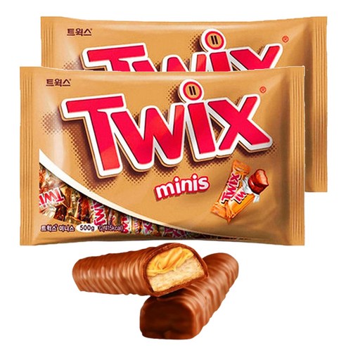트윅스 미니스 초콜릿 500g, 500g, 2개