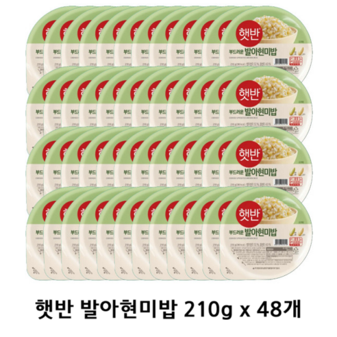CJ 발아현미밥 햇반 210g 식품 > 신선식품 쌀/잡곡류 쌀류 현미