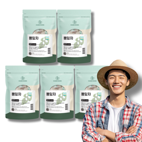 국산 뽕잎차 티백 50입 5팩 대용량 HACCP 식약처인정