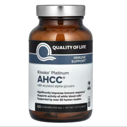 Quality of Life Labs 키노코 플래티넘 AHCC 750mg 30베지캡슐