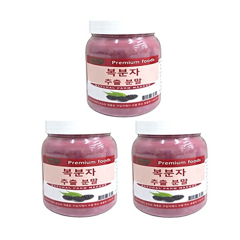 보아비다 국산 복분자추출분말 500g, 3개, 500g