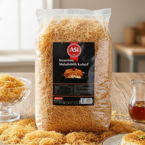[당일발송] 구운 볶은 카다이프 터키 튀르키예 ASI 두쫀쿠 두바이초콜릿 재료, 3개, 1kg