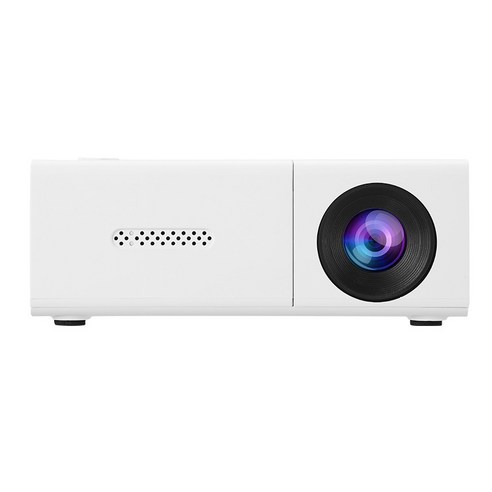 SorJar 미니빔프로젝터 USB 전원 지원 캠핑용 가정용 겸용 고화질 빔프로젝트 HDMI 유선 연결