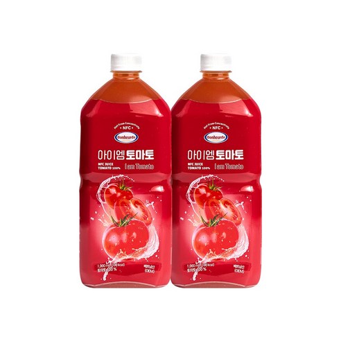 보넬드 아이엠 토마토주스 100% NFC 착즙주스, 2개, 1L