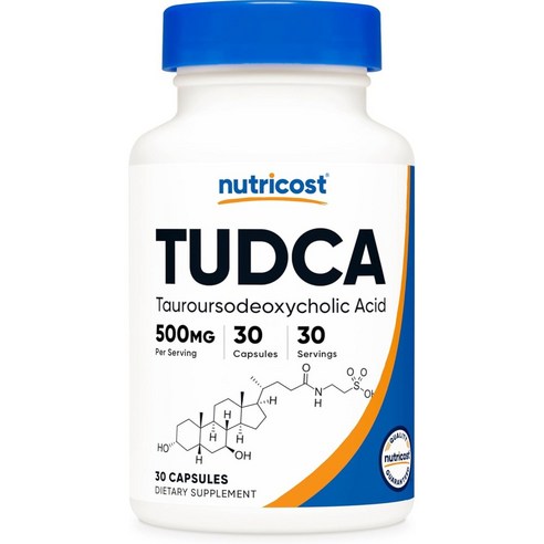 뉴트리코스트 TUDCA 투드카 타우로우르소데콕시콜산 500mg 30캡슐, 30정, 1개