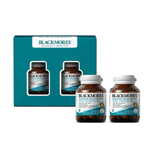 블랙모어스 오더리스 피쉬오일 미니캡슐 510mg x 160캡슐 박스포장 오일추출