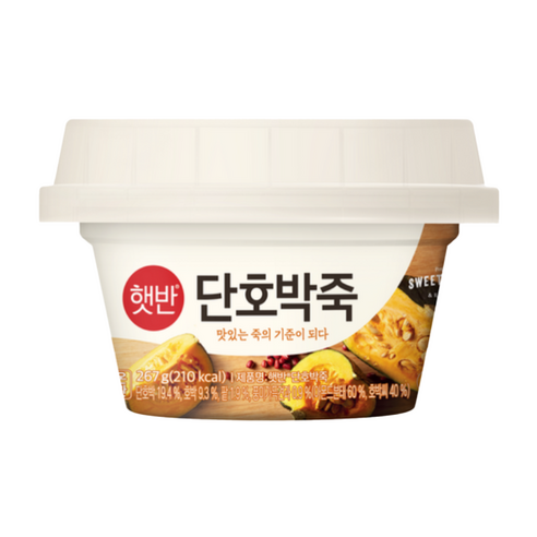 비비고 단호박죽, 280g, 10개