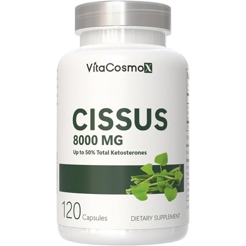 미국 비타코스모 VitaCosmoX 프리미엄 시서스 시서스캡슐 가루 분말 케토스테론 50% Cissus 고함량 고농축 8000mg