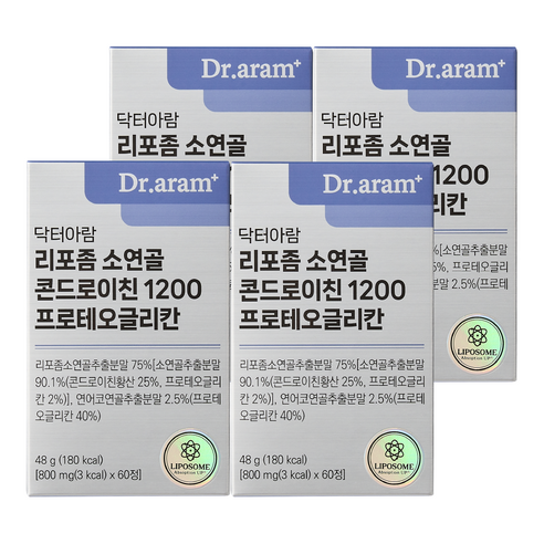닥터아람 리포좀 소연골 콘드로이친 1200 프로테오글리칸, 4개, 60정