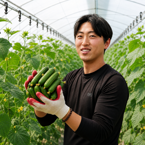 미니오이 스낵오이 1kg 2kg 농부직판 특가 피클 샐러드, 1박스, 미니오이 1kg