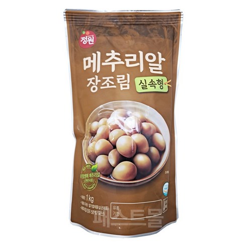 정원 메추리알 장조림 실속형, 1kg, 1개