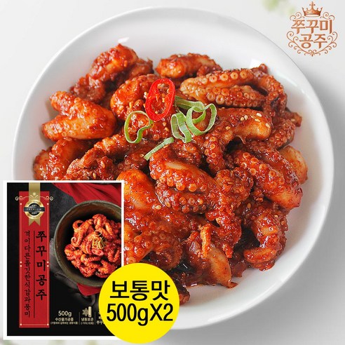 쭈꾸미공주500g보통맛 유통과정축소 실속과품격을담은 양념쭈꾸미볶음 저녁반찬 간편식 주꾸미