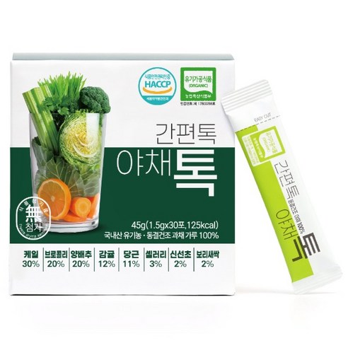 유기농 간편톡 야채톡 1.5gx30포 산마을, 1.5g, 1개