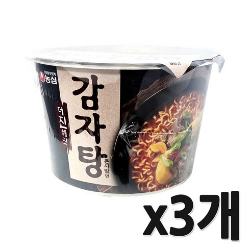 농심 더진해진 감자탕 큰사발면 92g